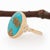 5.4cts Sonoran Turquoise Ring With Natural Diamonds: Solid 14k Gold, 1Size 6.75 For Sale In Columbus - Image 6 of 10