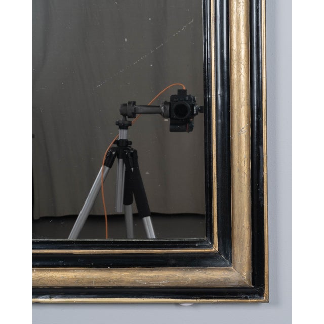 Wood 19th Century Louis Philippe French Gilded Mirror 30.5" by 41" For Sale - Image 7 of 9