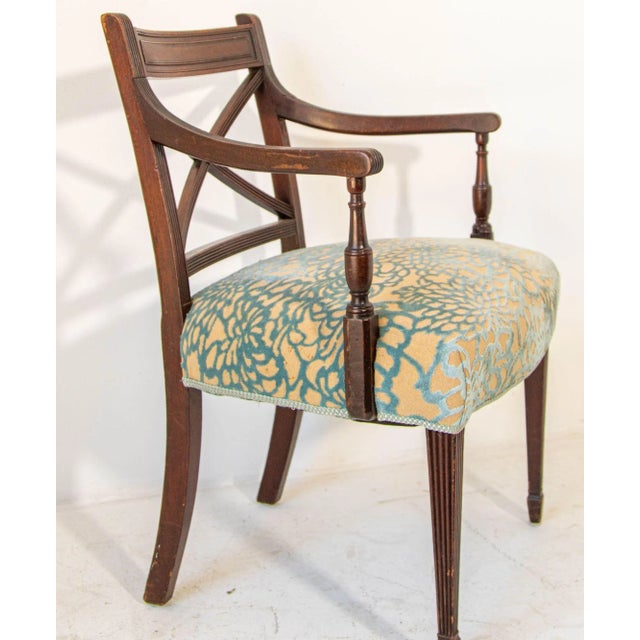 Vintage Carved Wood Side Chair Hollywood Regency English Style For Sale - Image 13 of 13