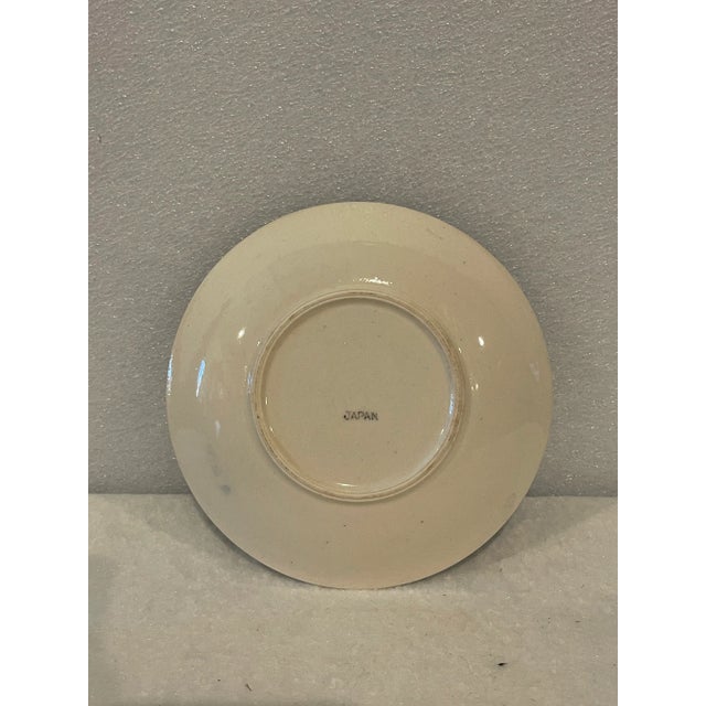 English Antique Blue Willow Plate For Sale - Image 3 of 8