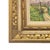 Pair Signed M. Clark Coastal Landscape Oil Paintings in Carved Gilt Frames 18.5" For Sale - Image 10 of 17