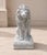Late 20th Century Pair of Weathered Concrete Garden Lions For Sale - Image 9 of 11