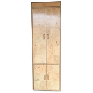 Henredon "Scene Two" Burled Olive Wood Armoire For Sale