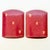 Metal Vintage Red and Gold Florentine Leather Folding Bookends For Sale - Image 7 of 9
