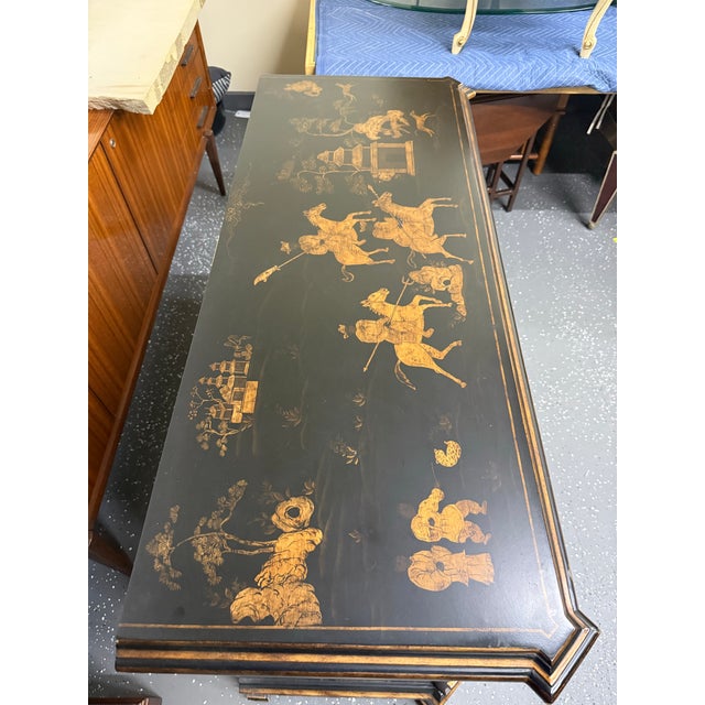 Late 20th Century Late 20th Century Chelsea House Chinoiserie Two Door Cabinet For Sale - Image 5 of 11
