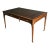 Late 20th Century Theodore Alexander “Man of Letters” Flame Mahogany Leather Partners Desk For Sale