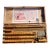 Vintage Wood Rubber Stamping Set in Case Alphabet Upper Lower Numbers For Sale