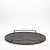 Modern Extra Large Round Tray in Black Shagreen With Bronze Patina Brass by R&y Augousti For Sale - Image 3 of 8