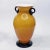 Mid-Century Mouth Blown Yellow Glass Vase with Black Applied Handles and Base Measures approx 10H x 5D Please visit my...