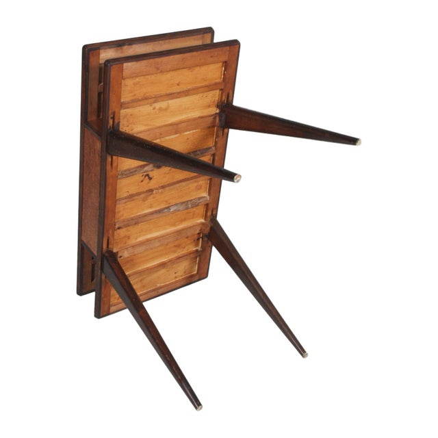 Brown Mid-Century Italian Writing Desk by Brugnoli Mobili, 1960s For Sale - Image 8 of 9