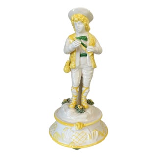 1970 Italian Peasant Boy With Flute Figurine by Meiselman For Sale