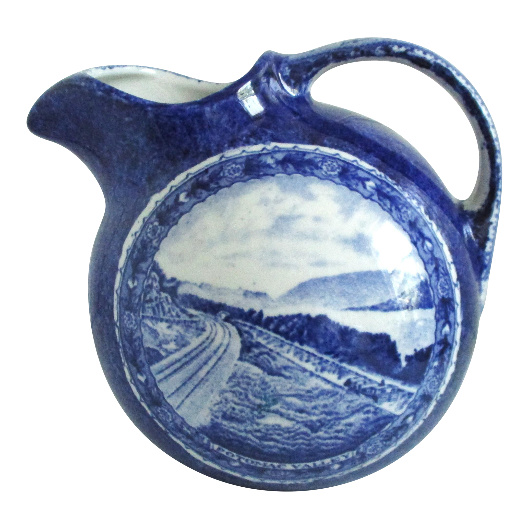 1930s B&o Railroad Lamberton China Centenary Blue and White