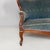 Italian Louis XVI Style Sofa in Light Blue Velvet and Wood, 1930s For Sale - Image 6 of 18