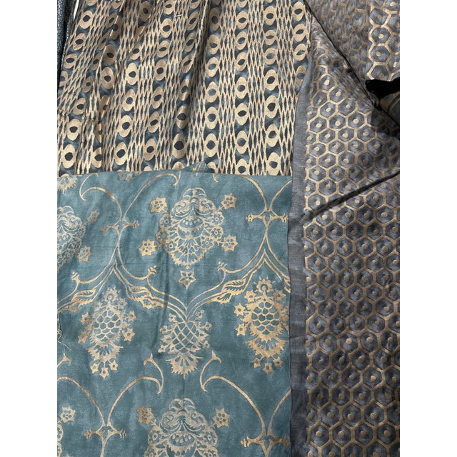 Fortuny Fabric Chandelier Shade For Sale In Philadelphia - Image 6 of 7