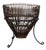 1950s Franco Albini Fish Basket Rattan & Iron Side Table For Sale