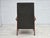 Danish Highback Armchair in Fabric and Teak, 1970s For Sale - Image 15 of 16