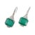Contemporary Natural zambian Emerald diamond earring in 18k gold For Sale - Image 3 of 18