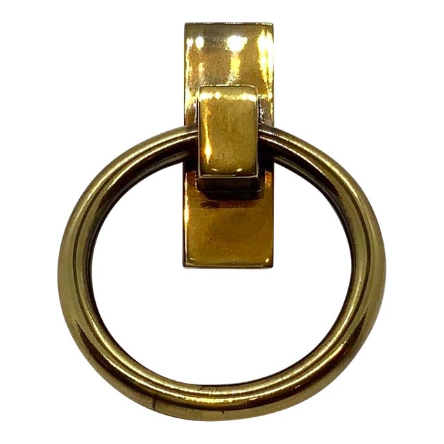 Baker Antique Brass Pull Ring For Sale