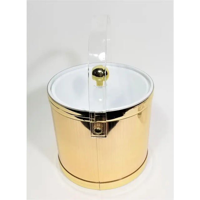Culver 22k Gold Glassware Barware With Ice Bucket, 1970s Mid Century For Sale - Image 11 of 17