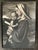 Renaissance Antique Italian Renaissance Style Madonna and Child Gilt Frame Engraving For Sale - Image 3 of 18