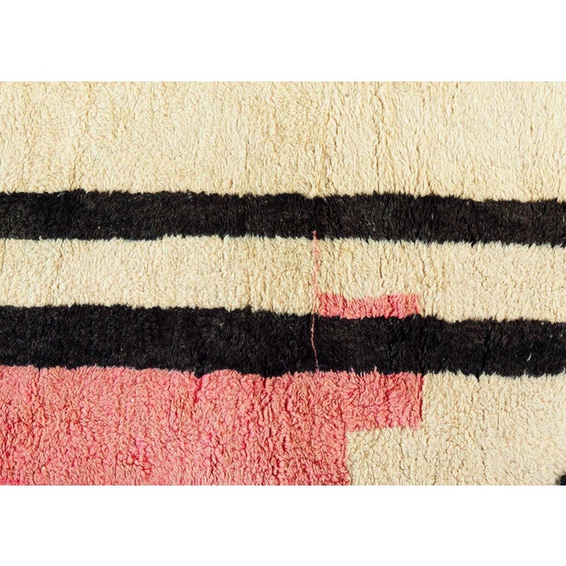 Modern Moroccan Abstract Hand-Knotted Wool Rug by Doris Leslie Blau For Sale - Image 4 of 6