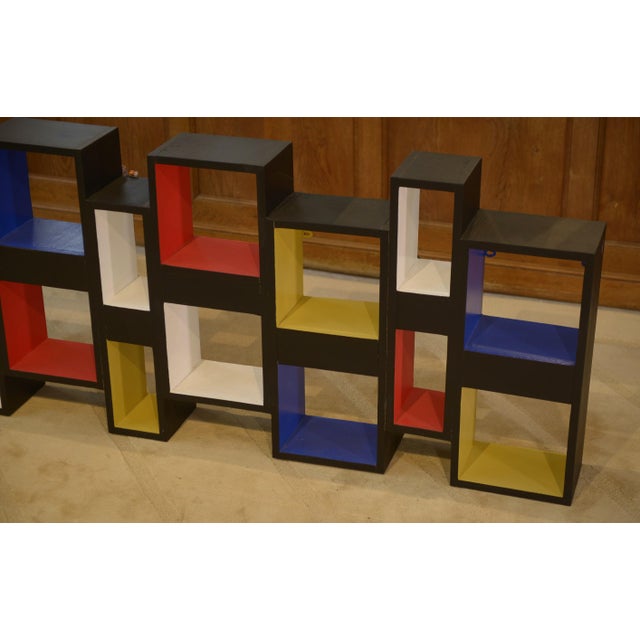 Shelf Pictorial Intervention in the style of Piet Mondrian, 1960s For Sale - Image 11 of 13