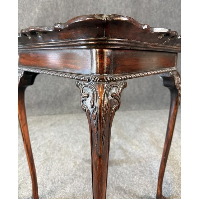 Early 1900s Mahogany Accent Table For Sale In Raleigh - Image 6 of 7