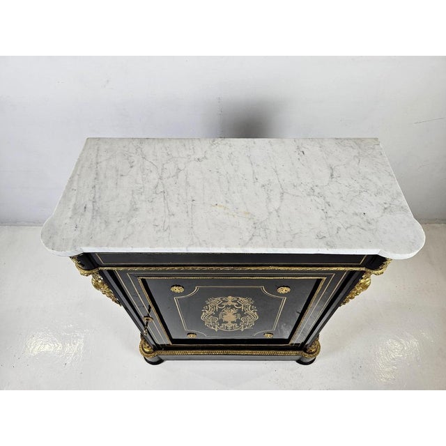 French Napoleon III Boulle Cabinet, 1880s For Sale - Image 4 of 18