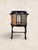 Antique English Oak Caned Tub Chair With Floral Needlepoint Seat, Circa 1910 For Sale - Image 4 of 9