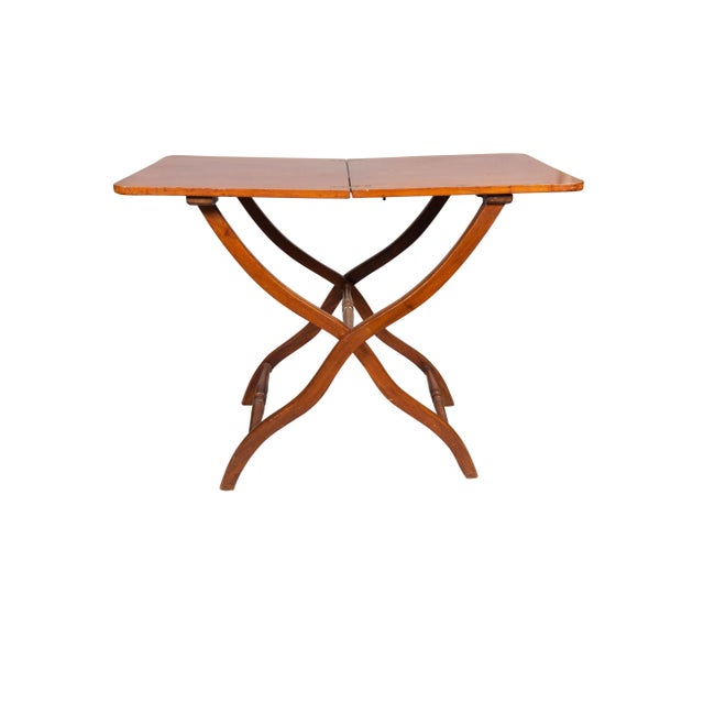 Victorian Campaign Mahogany Map Table For Sale - Image 11 of 12