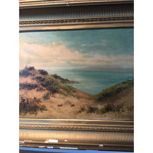 A very beautiful vintage oil on canvas painting titled Near Aberdovey N. Wales by William Langley 1852-1922. A beautiful...