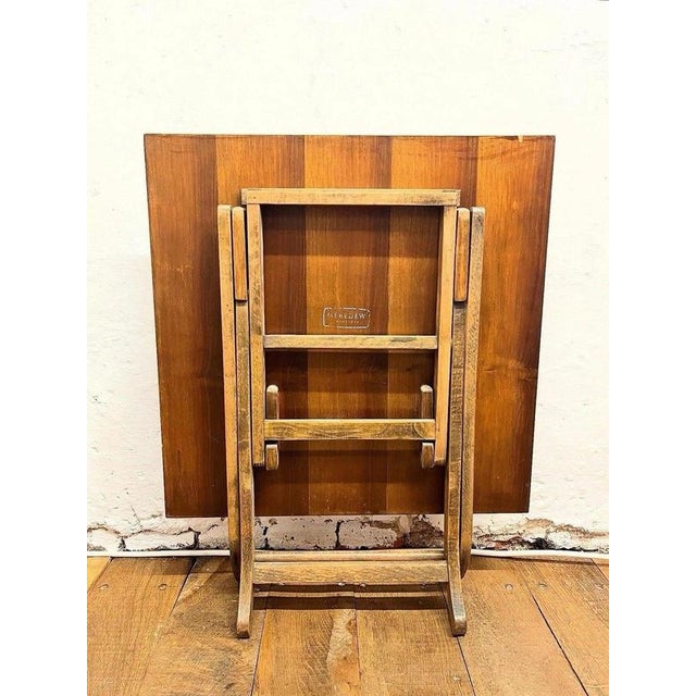Mid-Century Meredew Square Folding Card Table, 1960 For Sale - Image 6 of 7