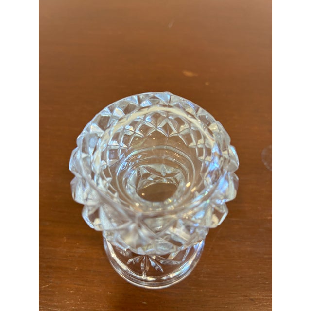 Glass Vintage Pressed Glass Etched Toothpick Holder For Sale - Image 7 of 7