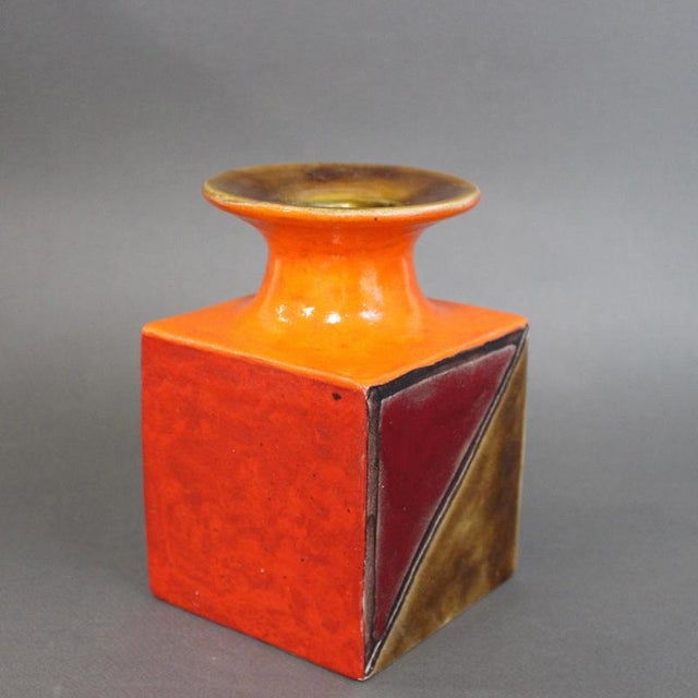 Vintage Italian Sculptural Vase by Bruno Gambone, 1970s For Sale - Image 4 of 18