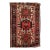 Vintage Persian Heriz Karajeh Rug, Hand-Knotted Wool, Geometric Pattern, Red & Ivory, 2x3 For Sale