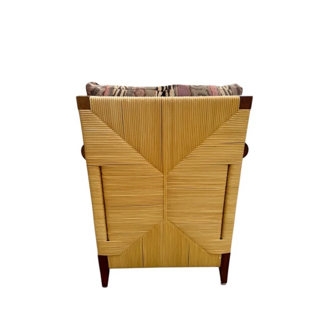 Vintage Coastal Donghia “Merbau” Woven Rattan Lounge Chairs - A Pair For Sale In Chicago - Image 6 of 12
