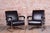 Black Bauhaus Leather Armchairs from Hynek Gottwald, Czech, 1930s, Set of 2 For Sale - Image 8 of 14
