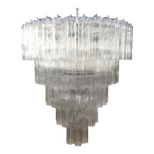 Contemporary “Tronchi” Murano Glass Chandelier