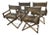 Rare Set of 4 McGuire Director’s Chairs For Sale