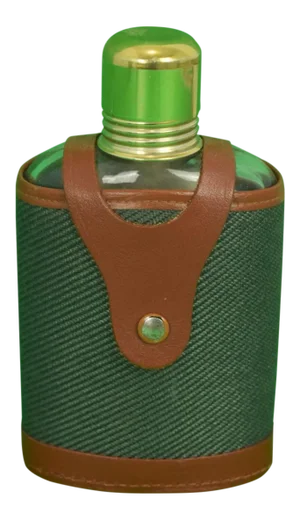 1980s Vintage Abercrombie & Fitch Glass Flask in Canvas & Leather Case - 2 Pieces