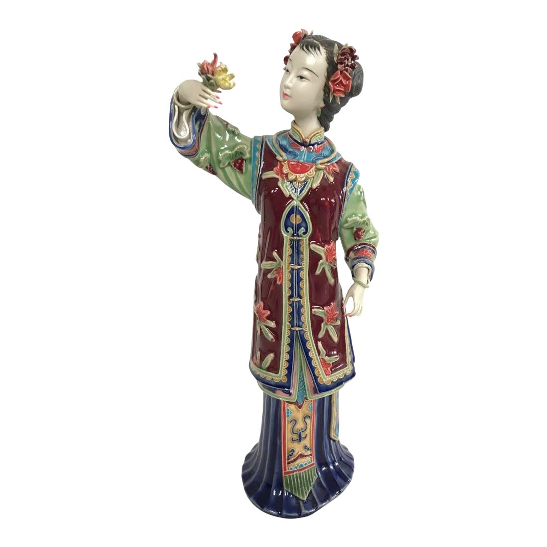 Exquisite HandMade Chinese Porcelain Figurine Chairish