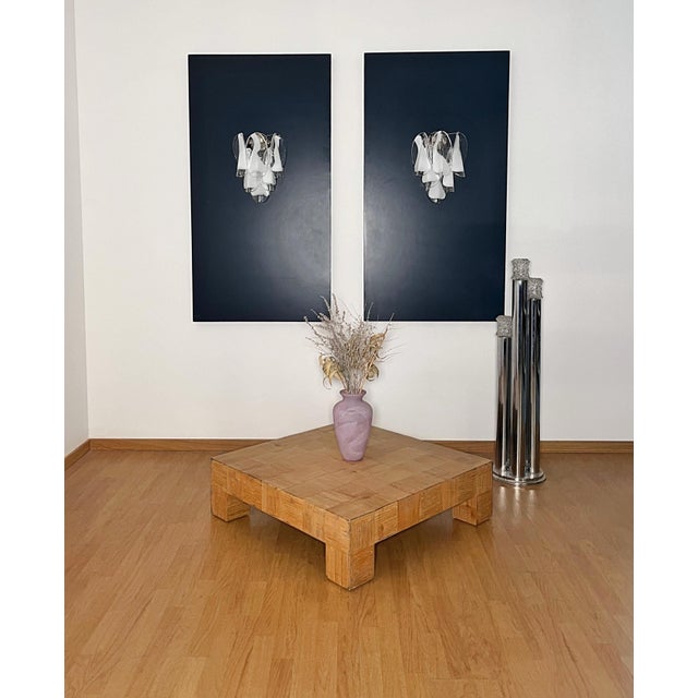 Glass Vintage Italian Murano Glass Wall Lights, 1990, Set of 2 For Sale - Image 7 of 15