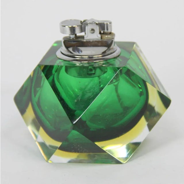Faceted Murano Glass Lighter by Mandruzzato for Alessandro Mandruzzato, 1960s For Sale - Image 4 of 4