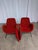 Mid-Century Modern Mid-Century Red Fabric Armchairs in style of Alvin Lustig, 1970s, Set of 2 For Sale - Image 3 of 18