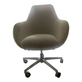 Roche Bobois Adjustable Height Upholstered Desk Armchair For Sale
