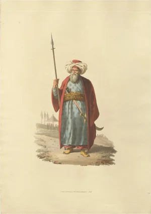 Mameluke Officer, 1818, Paper