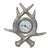 Antler Metal Clock by Hamilton Interiors For Sale