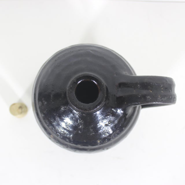Vintage Black Beehive Stoneware Jug For Sale - Image 4 of 8