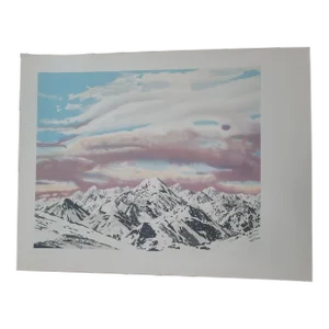 1980 Jon D'Orazio, Sky Over Mountain, Lithograph, Signed and Numbered Artist Proof #1