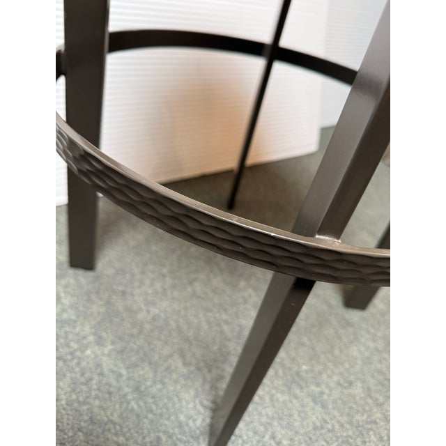 Berman Rosetti Berman Rosetti Bon Bon Swivel Barstools, Pair For Sale - Image 4 of 12